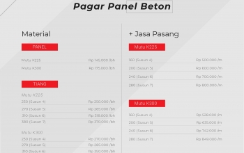 Price List Pagar Panel Beton Makassar muhibaraya.com